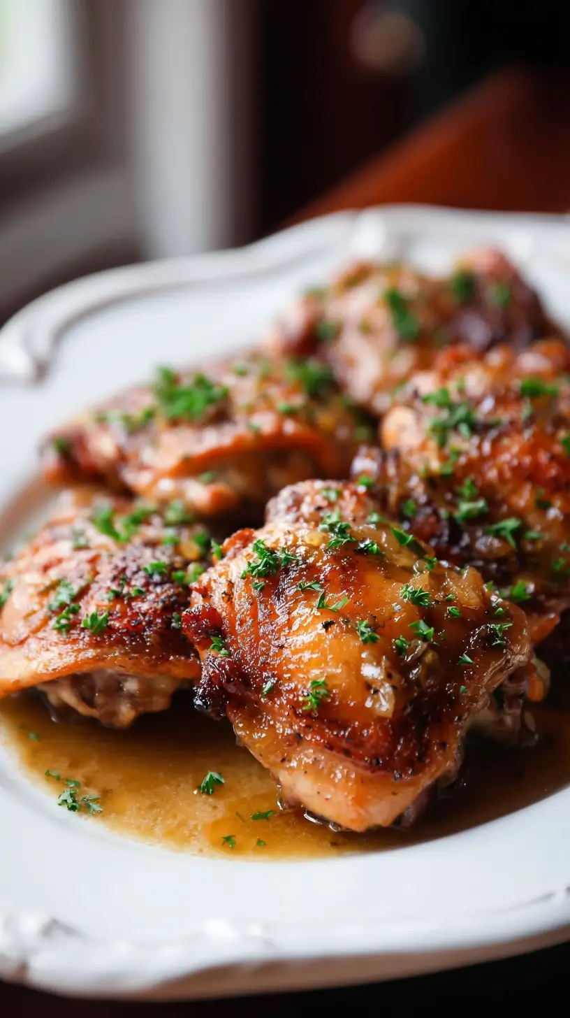Apple Cider Chicken Thighs