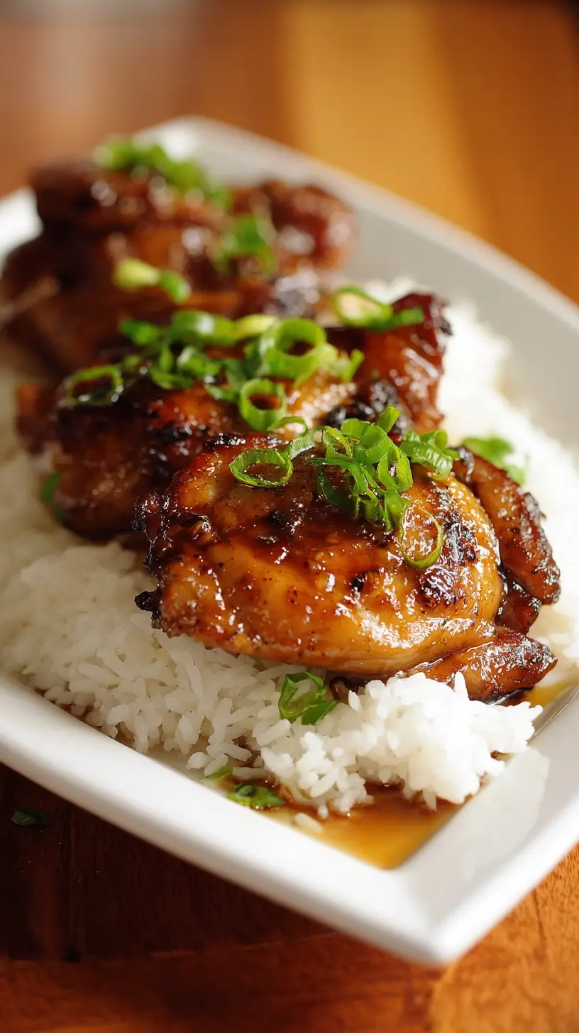 Bourbon Chicken Thighs