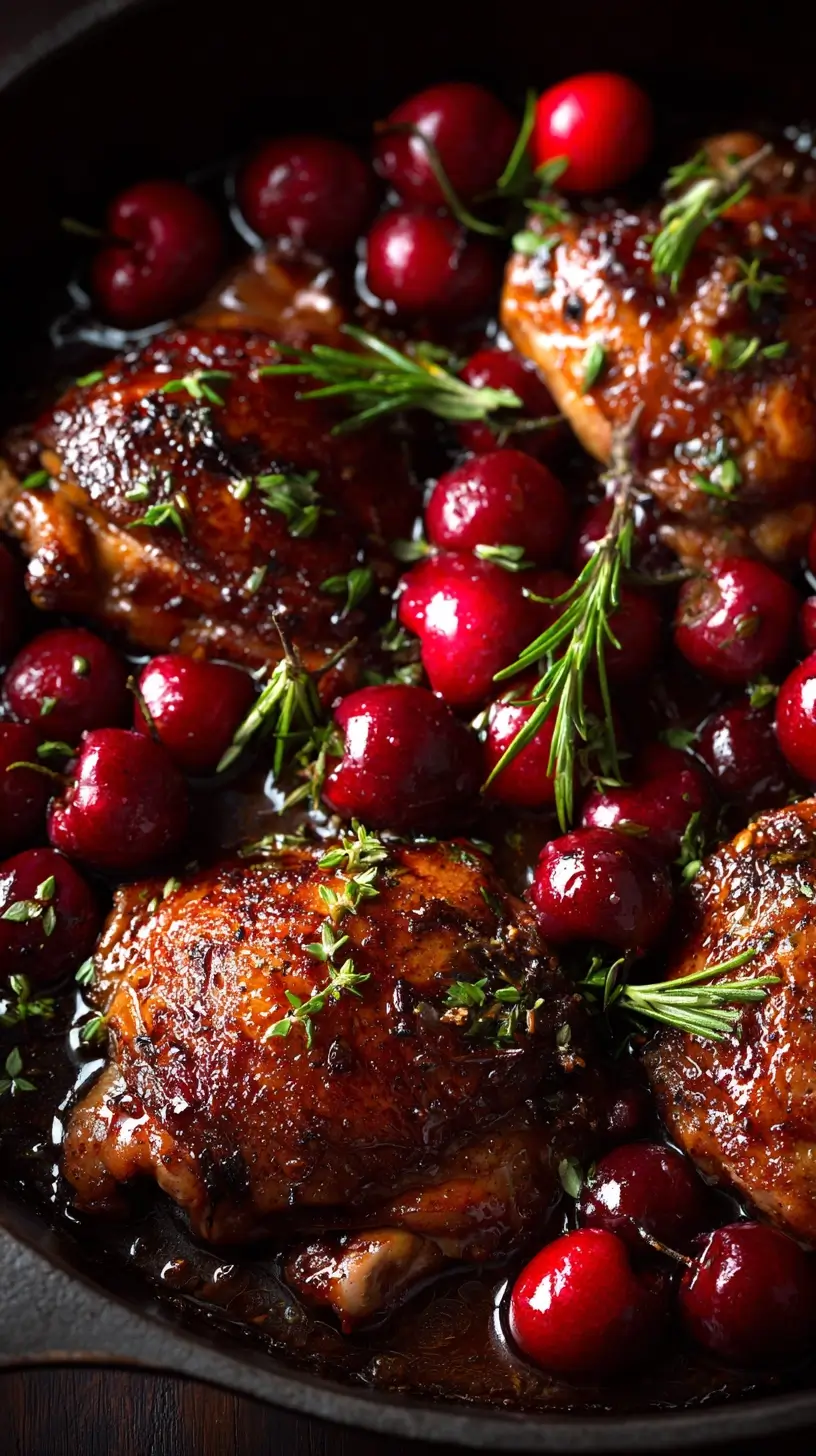 Cherry Chicken Thighs