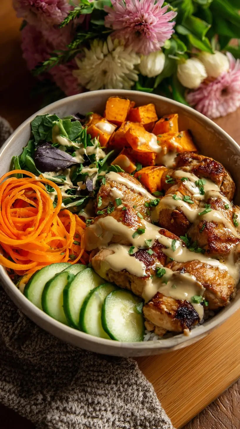 Chicken Thigh Buddha Bowls