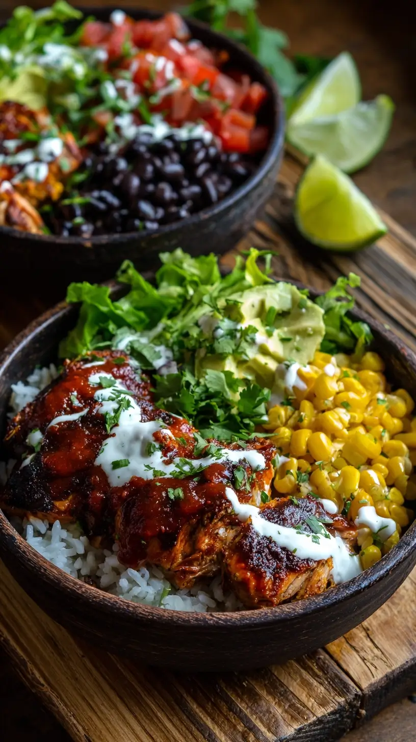 Chicken Thigh Burrito Bowls