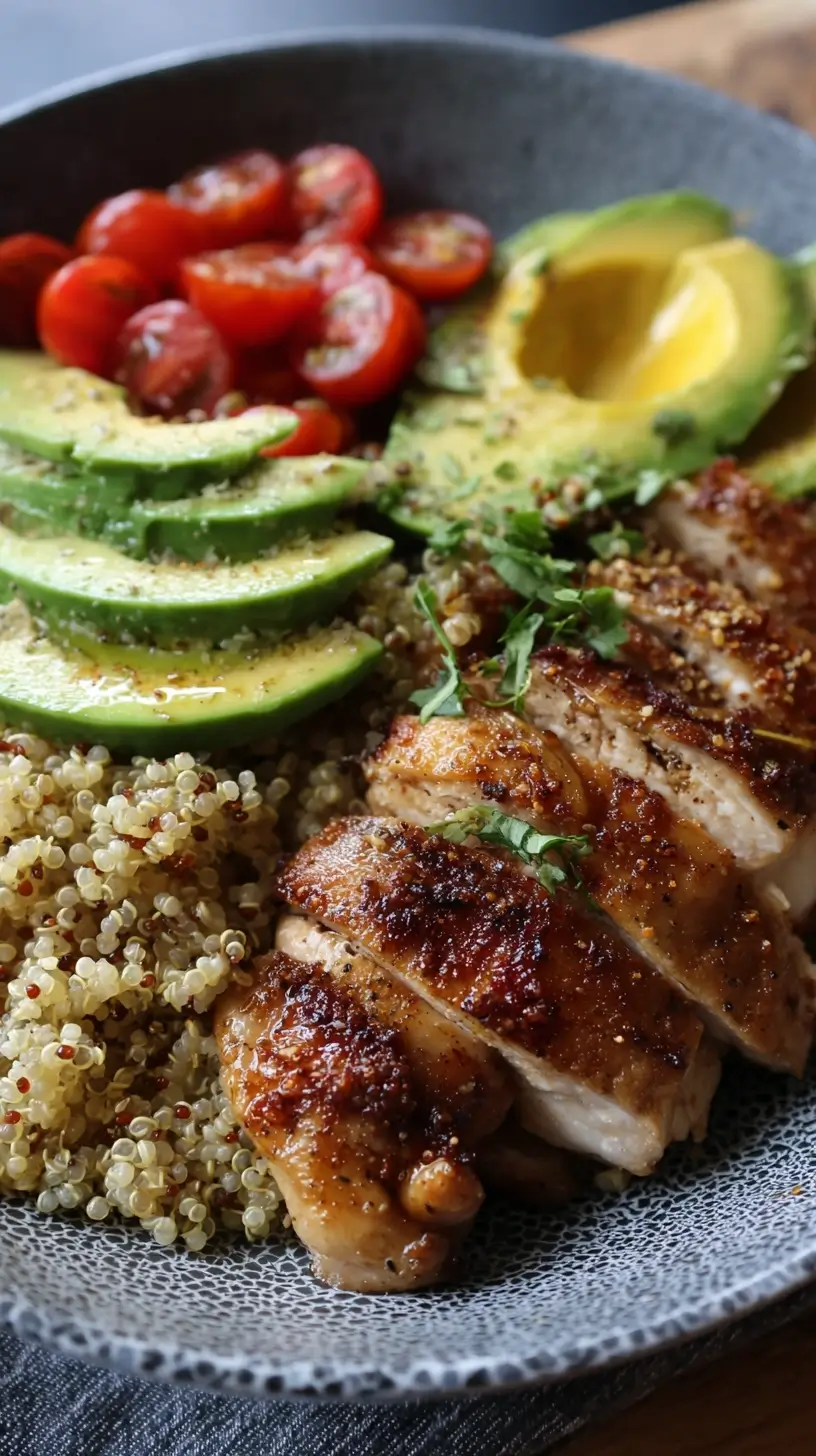 Chicken Thigh Grain Bowls