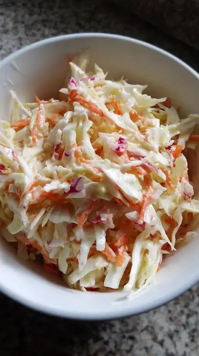 tangy vinegar coleslaw