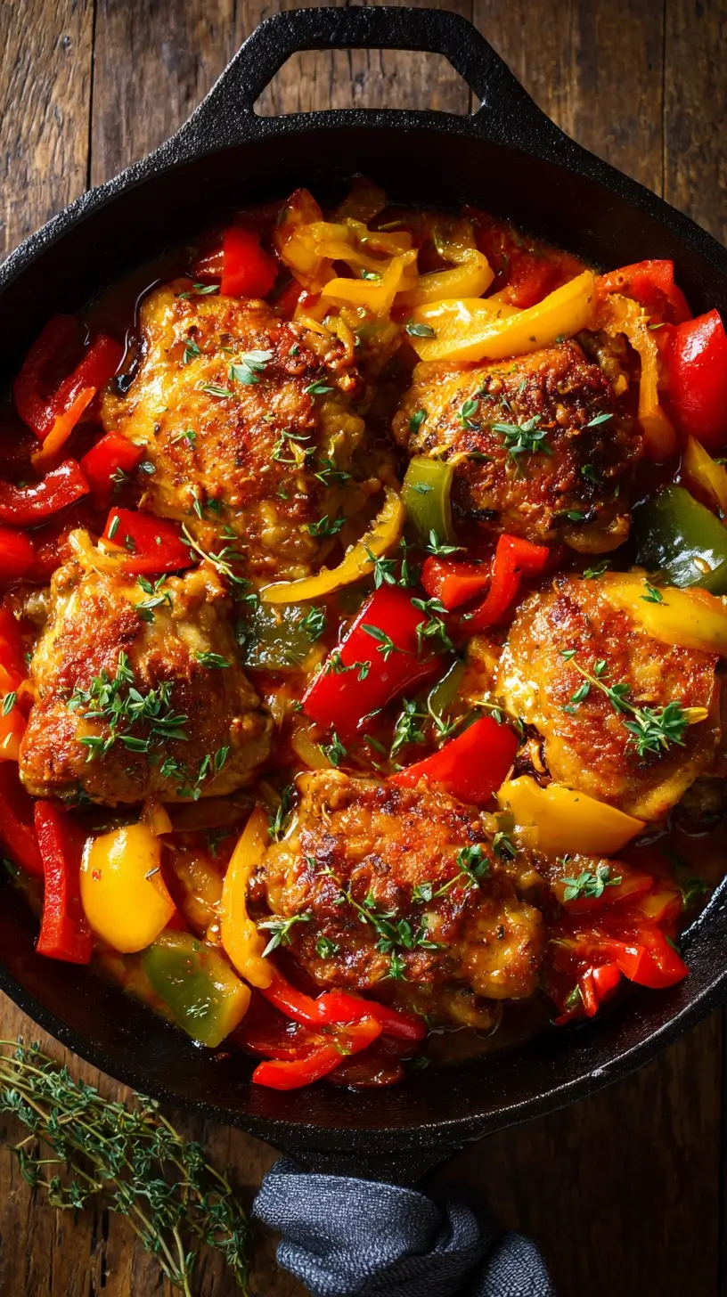 Chicken Thighs and Peppers