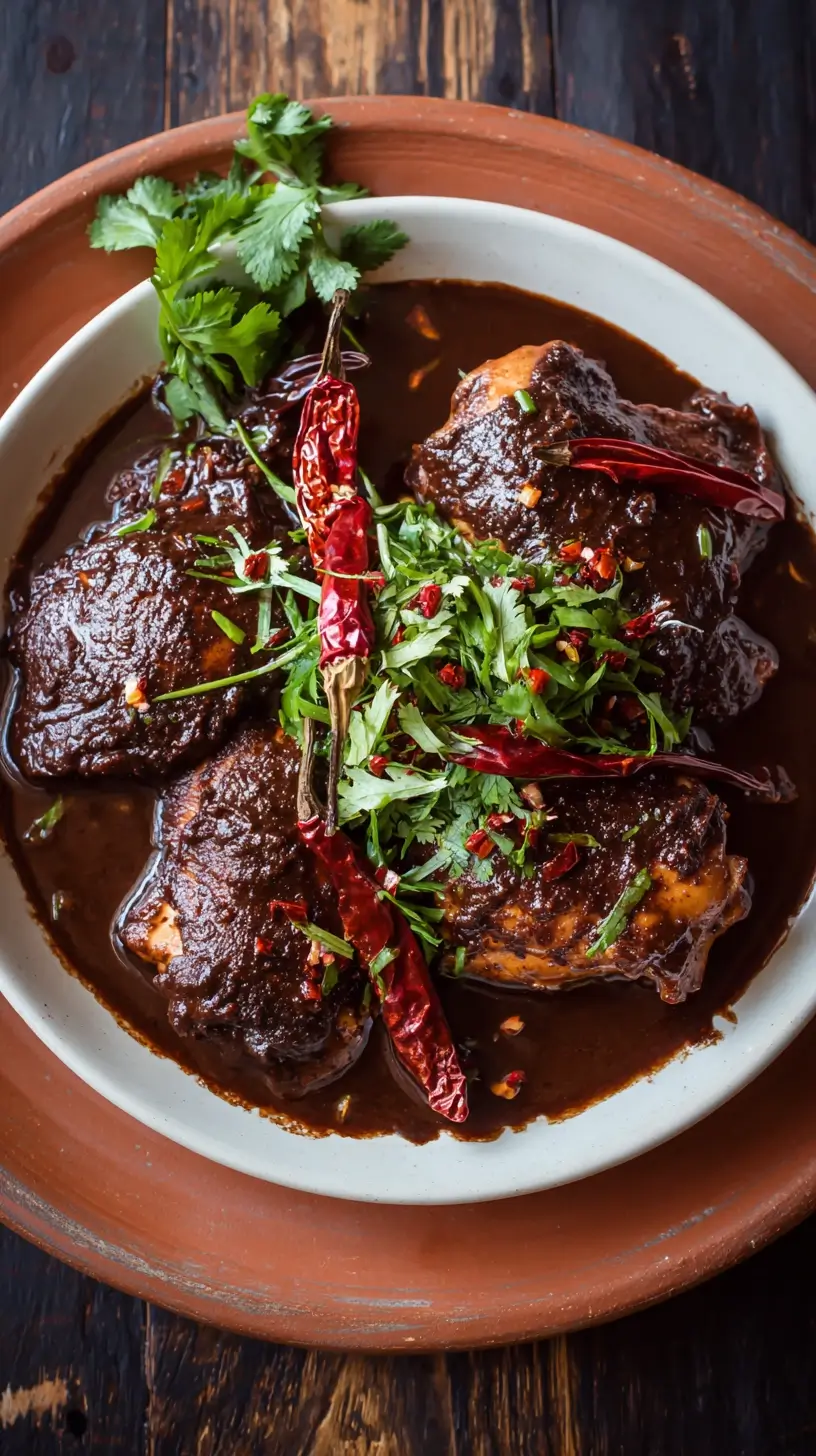 Chocolate Mole Chicken Thighs