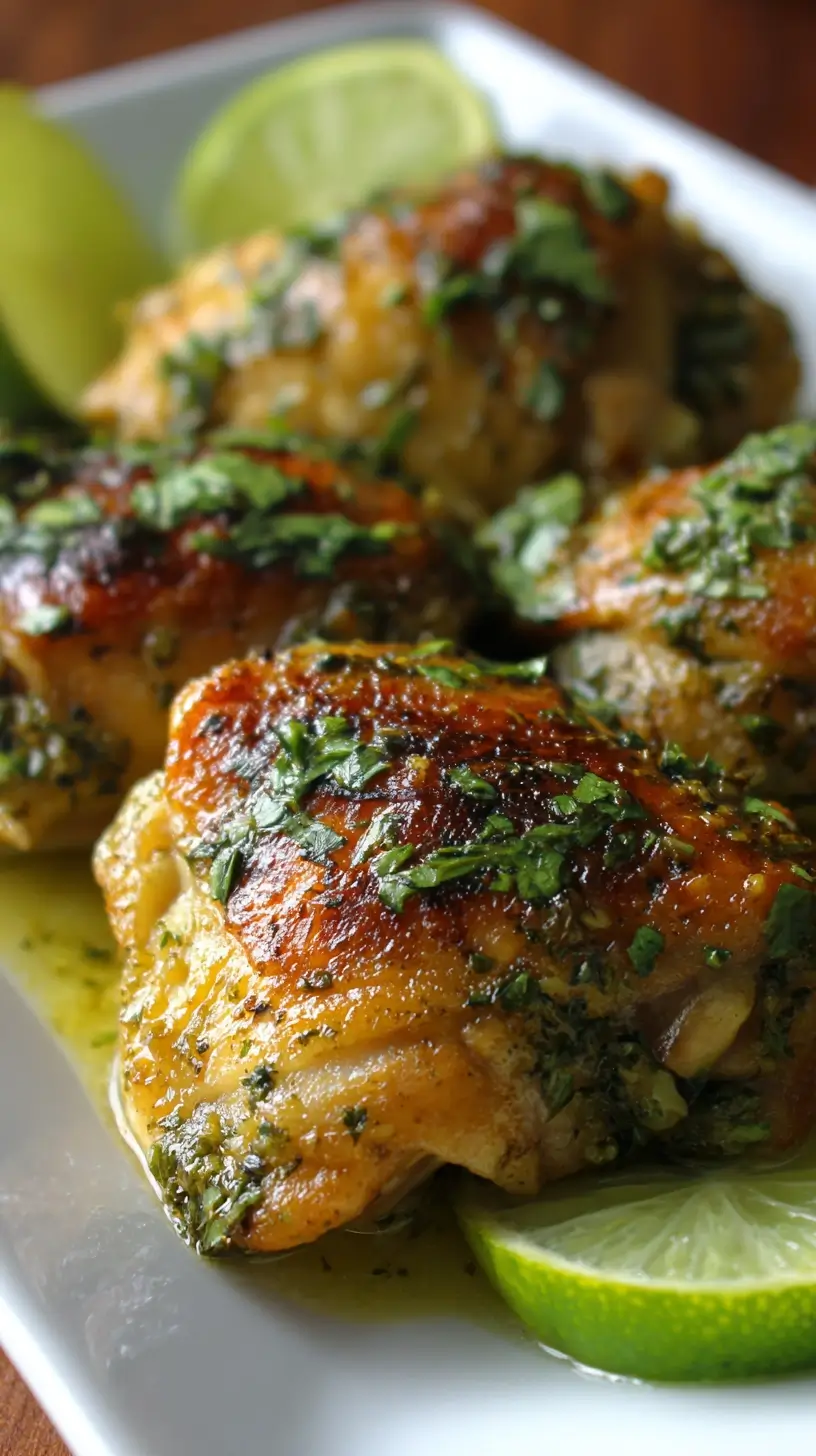 Cilantro Lime Chicken Thighs