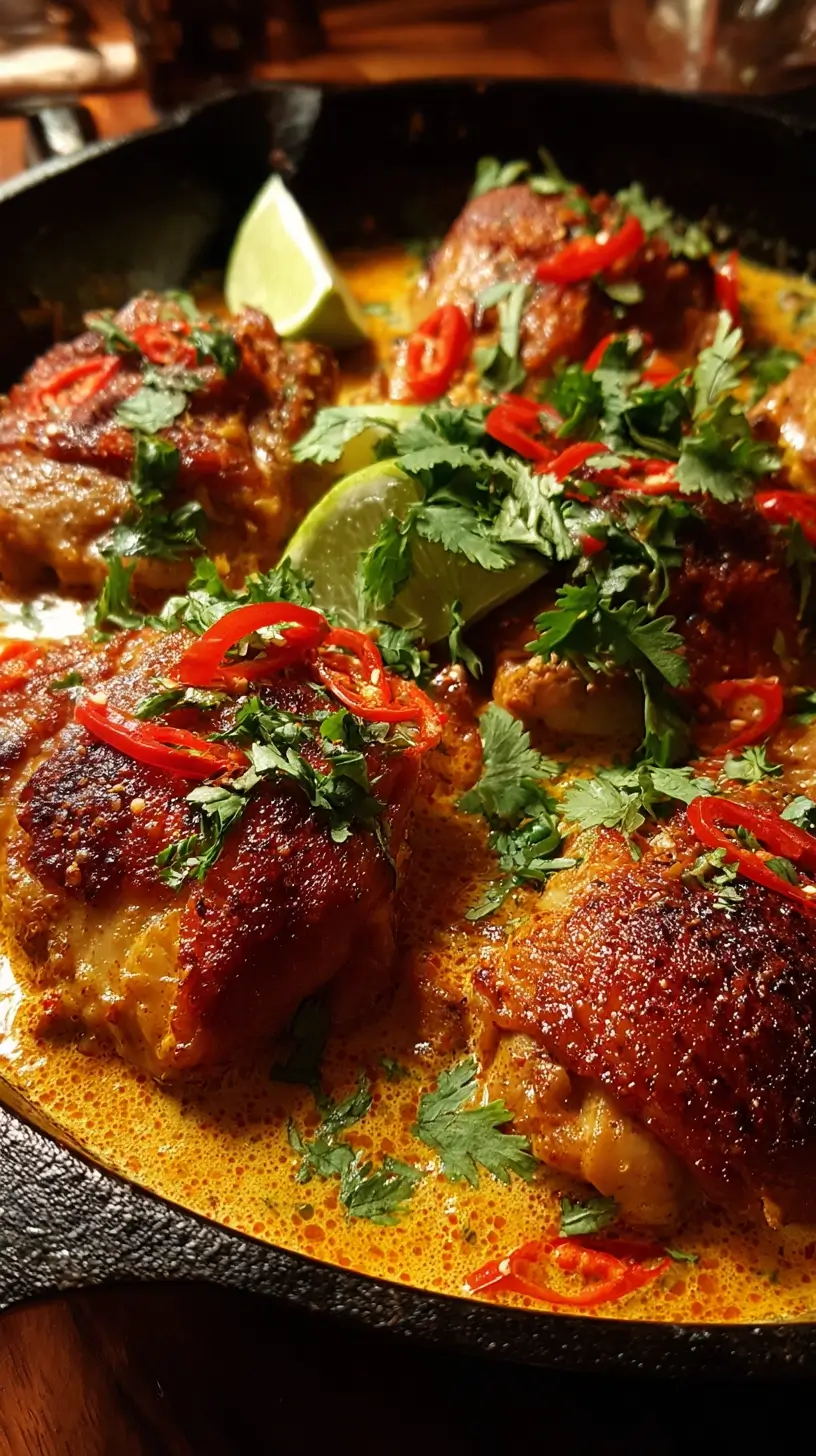 Coconut Curry Chicken Thighs