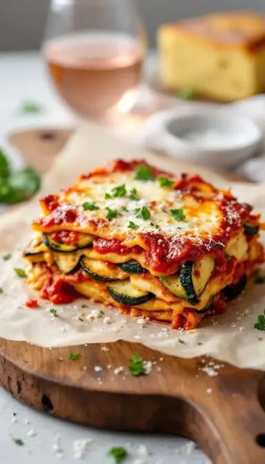 Halloumi & Mediterranean Veggie Lasagna