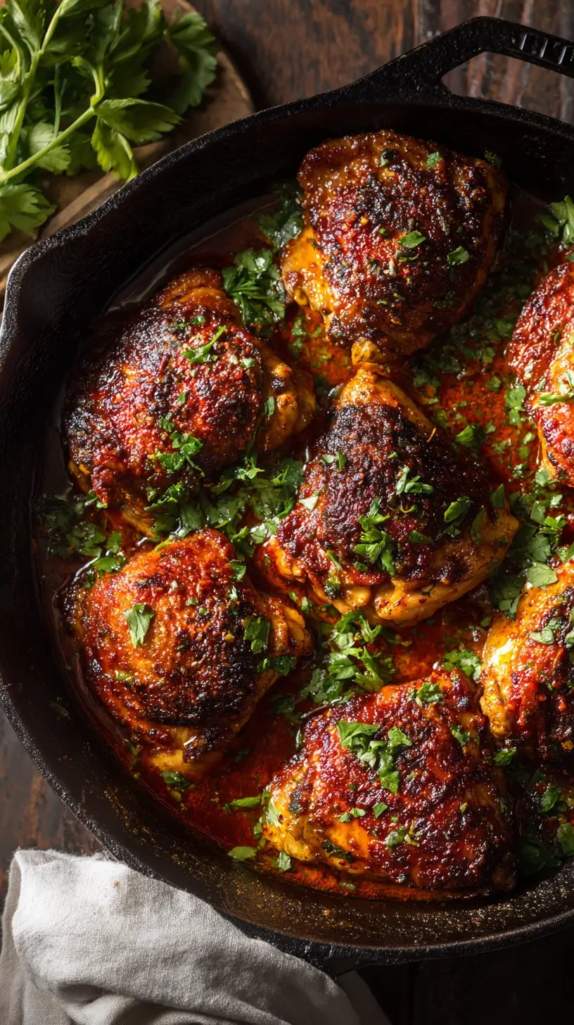 Harissa Chicken Thighs