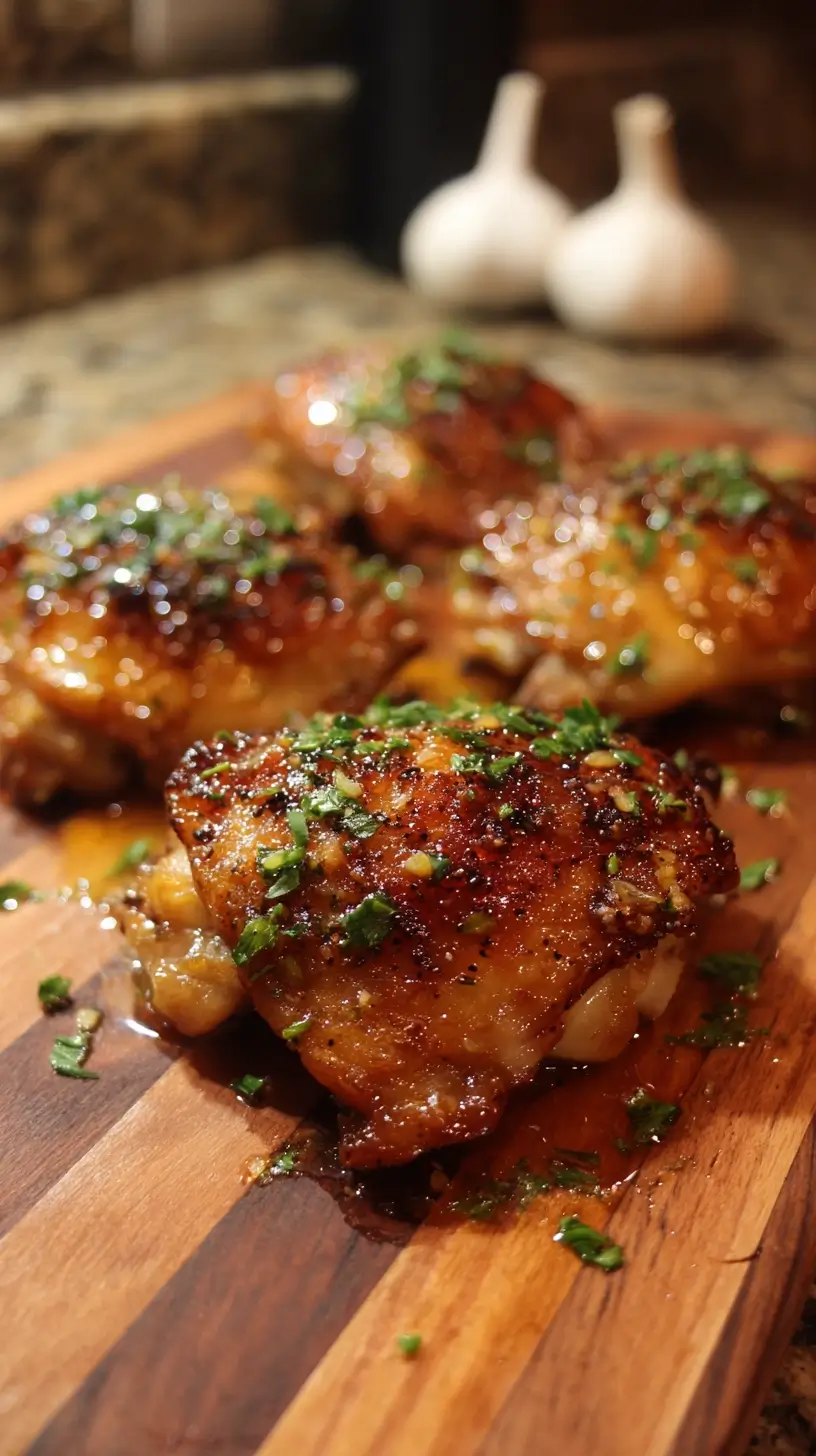 Honey Garlic Chicken Thighs
