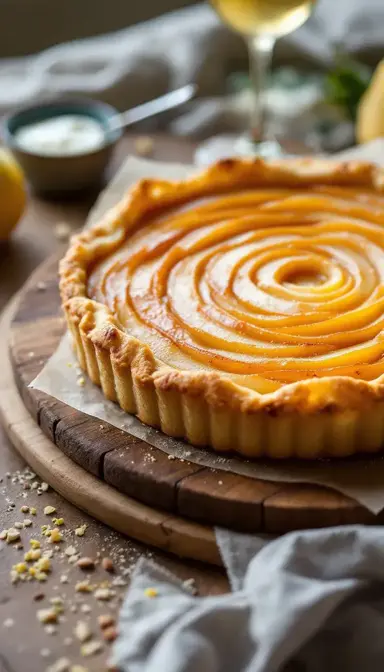 Pear & Almond Tart