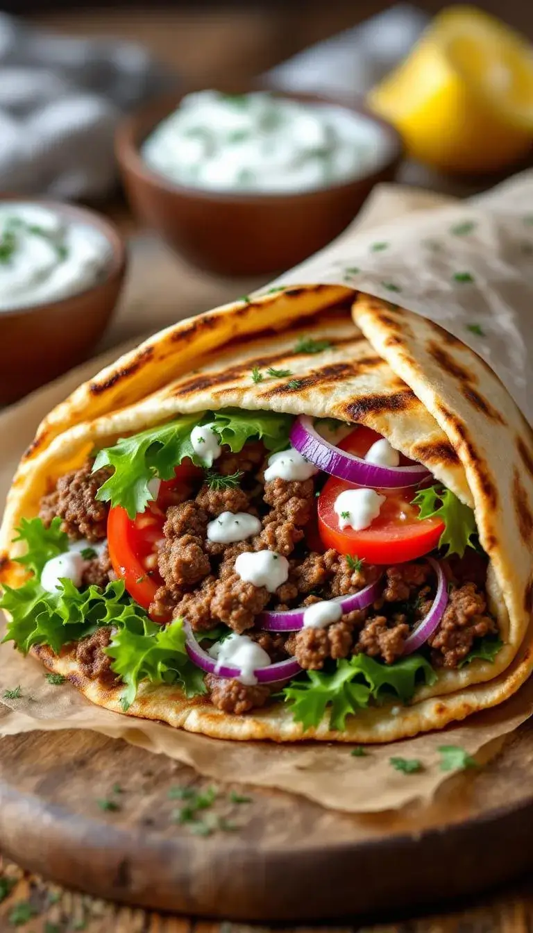 Beef Gyros with Tzatziki: A Taste of Greece in Your Kitchen