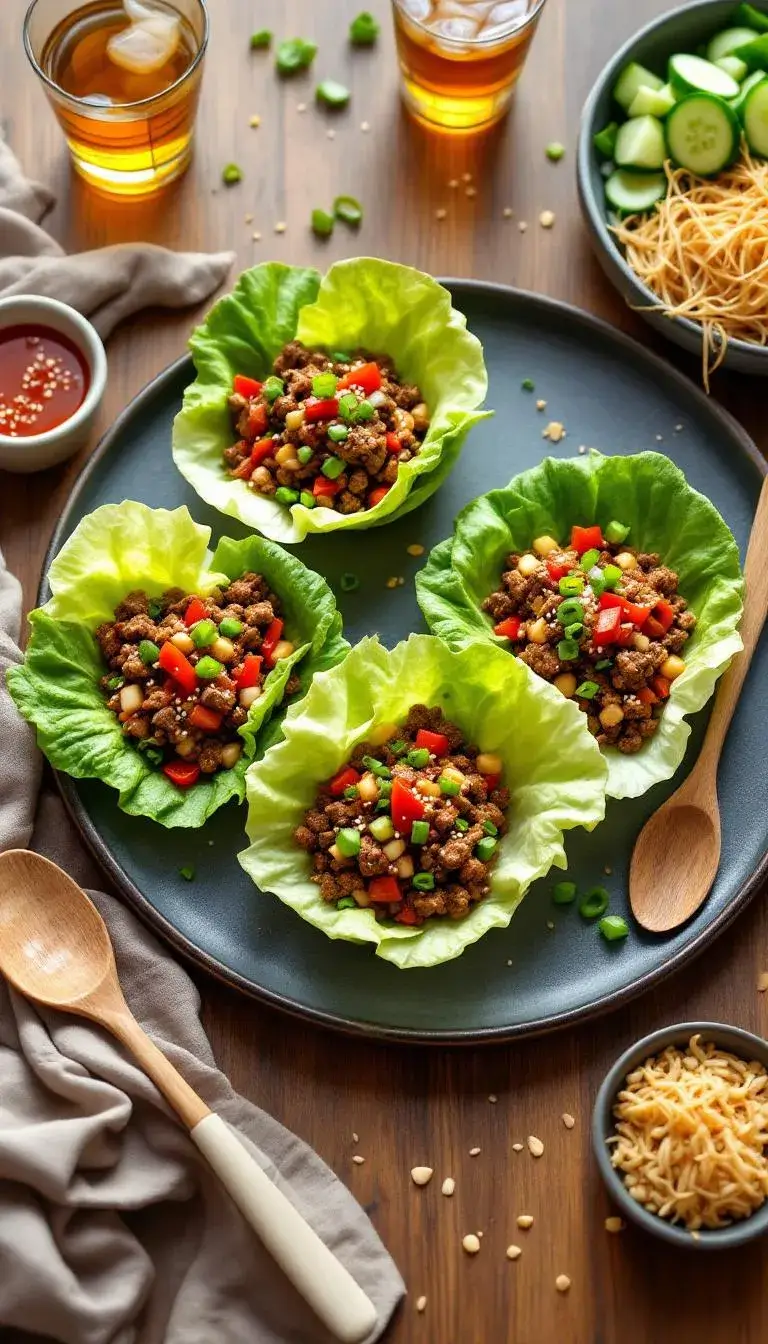 Beef Stir Fry Lettuce Wraps