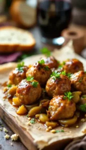 Sheet-Pan Meatballs with Onions & Artichokes: A One-Pan Wonder