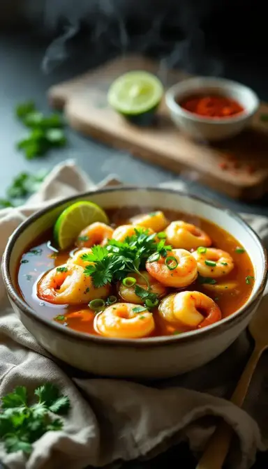 Shrimp Yuca Dumpling Meatballs Soup