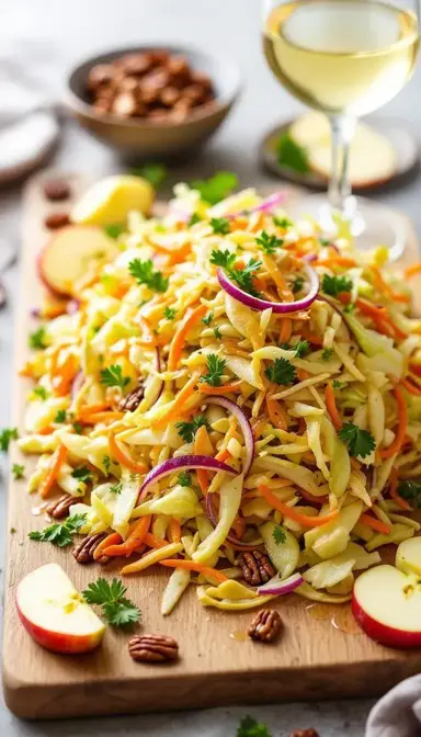 Apple Slaw with Honey Drizzle