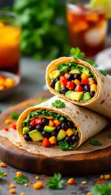 The Ultimate Avocado & Black Bean Wrap: A Fresh, Flavor-Packed Powerhouse