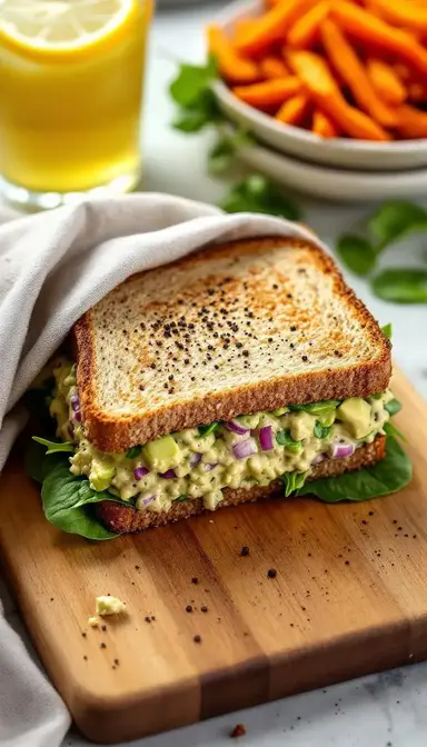 Avocado Tuna Salad Sandwich
