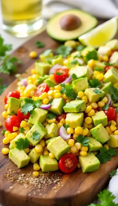 Avocado corn salad
