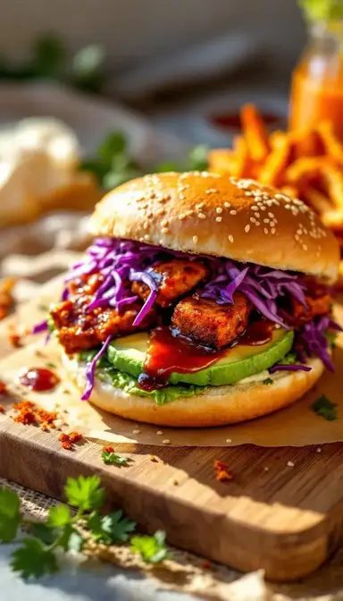 BBQ Tempeh Sandwich