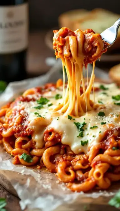 Baked Ziti with Three Cheeses