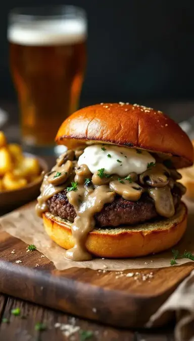 Beef Stroganoff Burger: Where Classic Comfort Meets Handheld Bliss