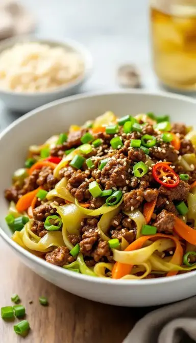 Beef and Cabbage Stir Fry