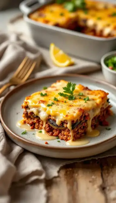 Beef and Eggplant Moussaka