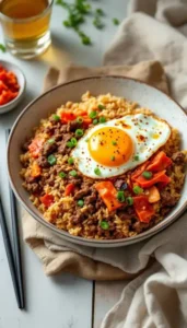 Beef and Kimchi Fried Rice: A Flavor Bomb Waiting to Happen