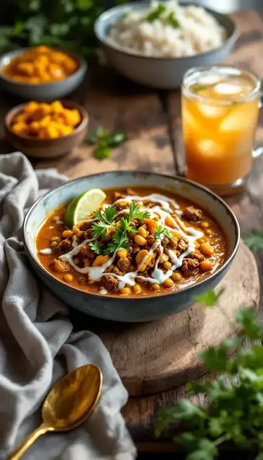 Beef and Lentil Curry