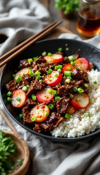 Beef and Radish Stir Fry