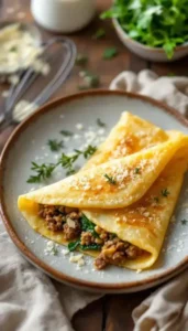Beef & Spinach Stuffed Crêpes (Savory, Silky, Crowd-Pleasing)