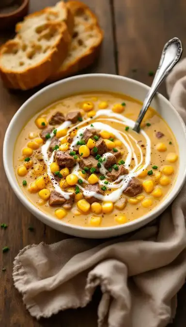 Beef and Sweet Corn Chowder