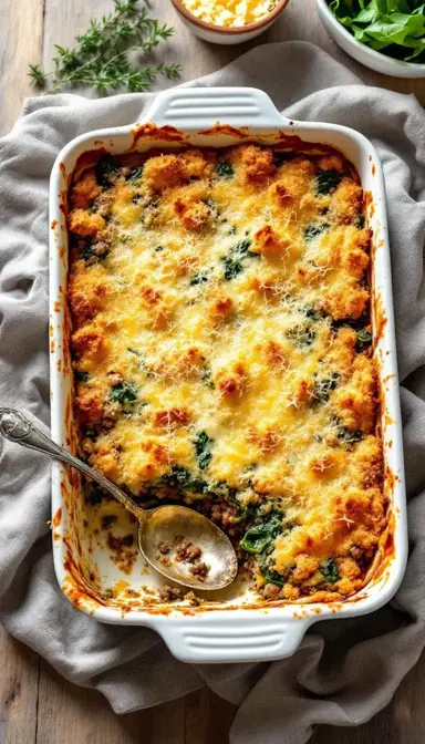 Beef and Swiss Chard Gratin