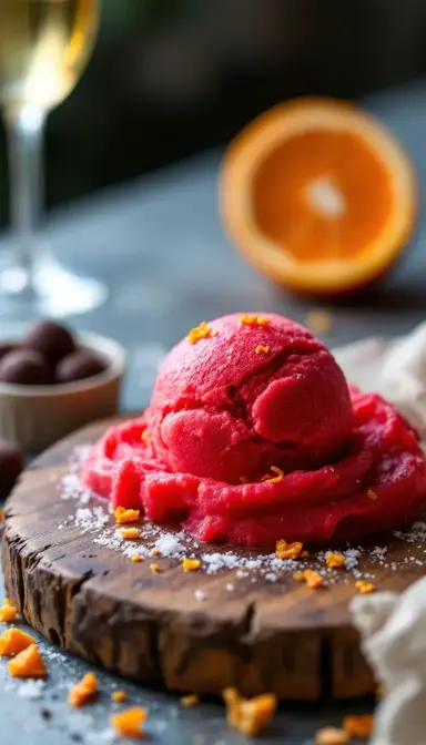 Orange Sorbet: A Zesty Slice of Sunshine in Every Scoop