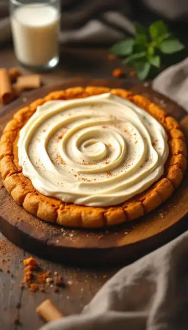 Carrot Cake Dessert Pizza with Cream Cheese Frosting