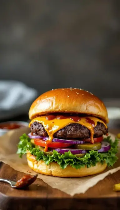 Charred BBQ Burger