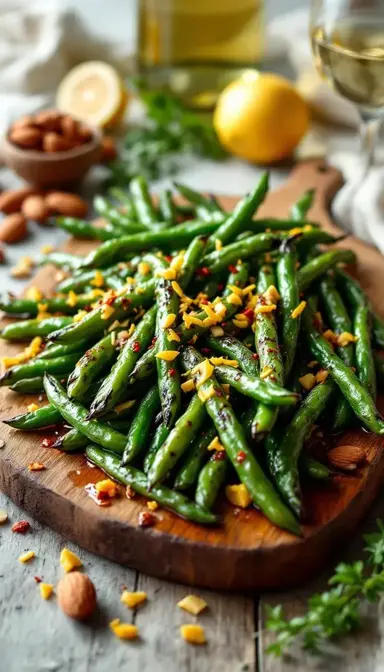 Charred Green Beans