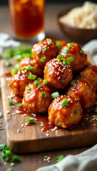 Chicken Sriracha Meatballs