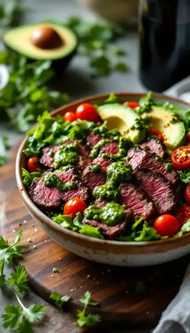 Chimichurri Steak Salad Bowl