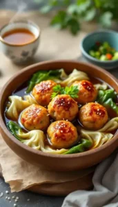 Chinese Lion’s Head Pork Meatballs in Broth