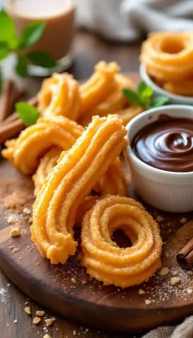 Churros with Chocolate Dip