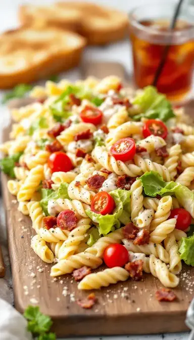 Creamy BLT Pasta Salad