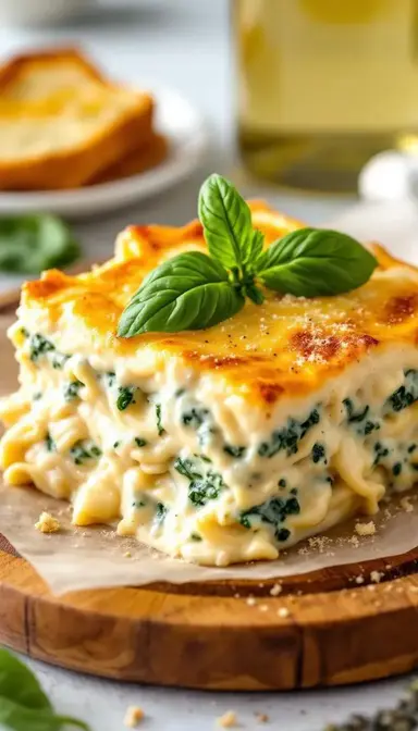 Creamy White Chicken Lasagna