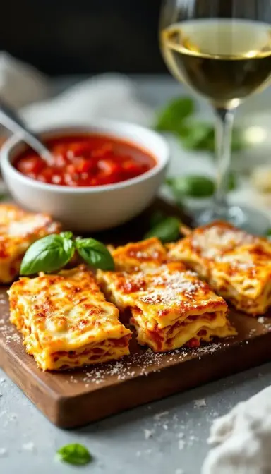Crispy Leftover Lasagna Skewers