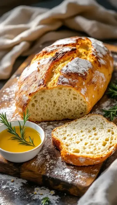 Crusty French bread