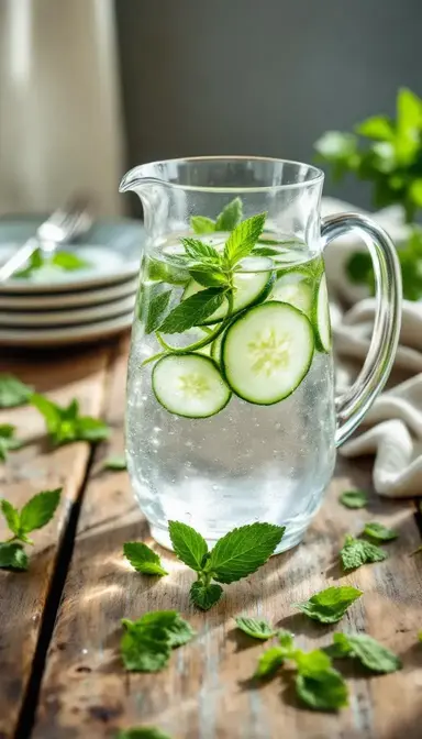 Cucumber Mint Water