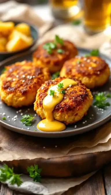 Danish Frikadeller with Mustard Sauce