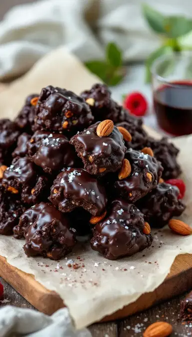 Dark Chocolate Almond Clusters