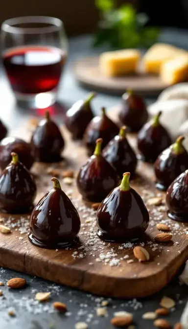 Dark Chocolate Dipped Figs